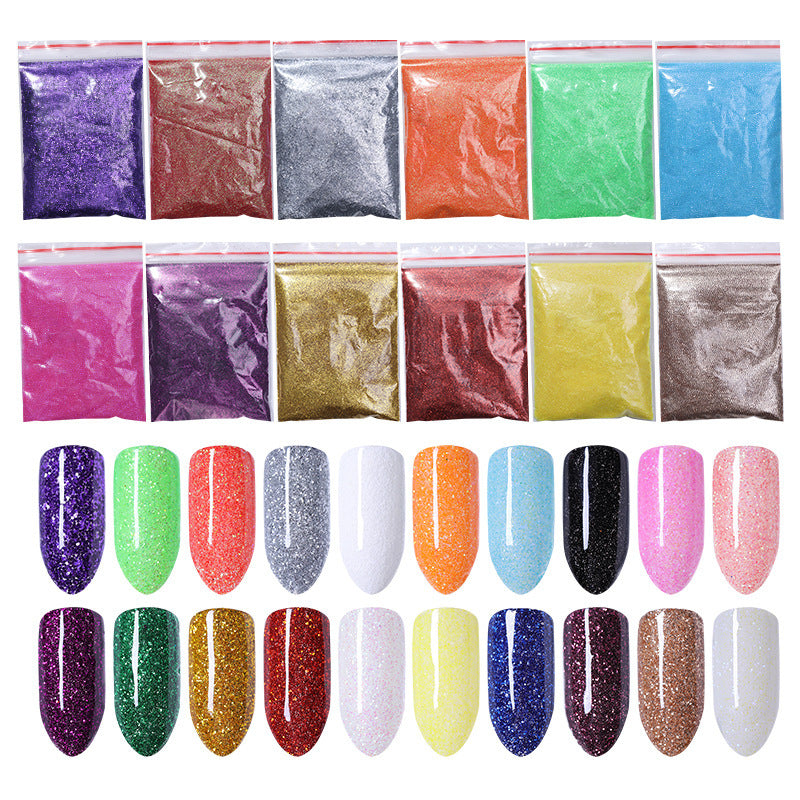 Glitter Aurora Nail Powder
