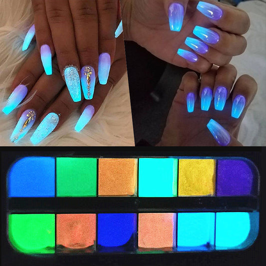 Glitter Aurora Nail Powder
